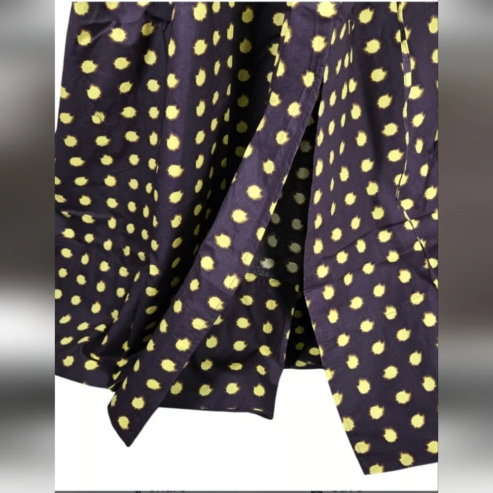 J. Crew Black and‎ White Polka Dot Midi Dress
